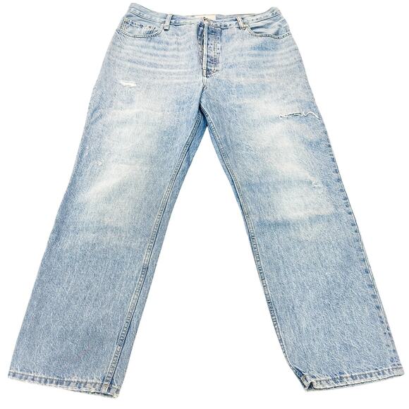 Everlane The Relaxed Straight Fit Organic Cotton Denim Jeans Button Fly Size 32 - Picture 2 of 9